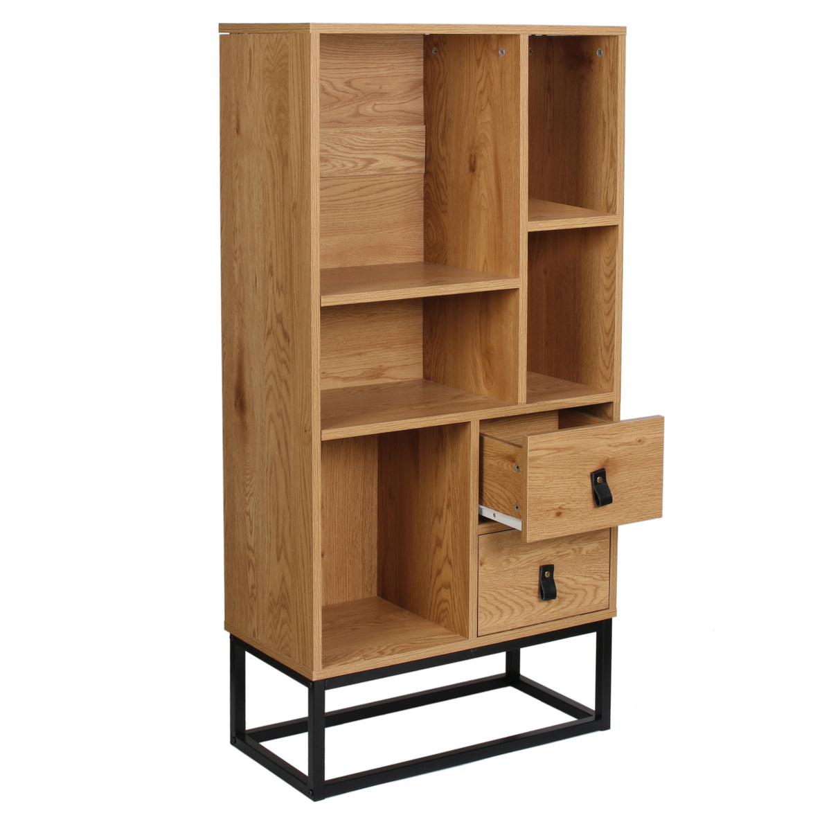 BIBLIOTHEQUE BOIS ET METAL ABBOTT