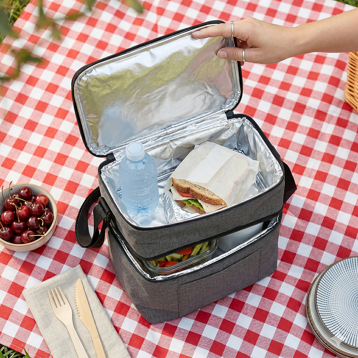 LUNCH BAG GRIS ISOTHERME 11.5L