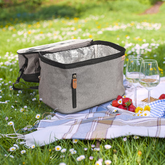 LUNCH BAG FRAICHEUR GRIS ZIPPE 10L