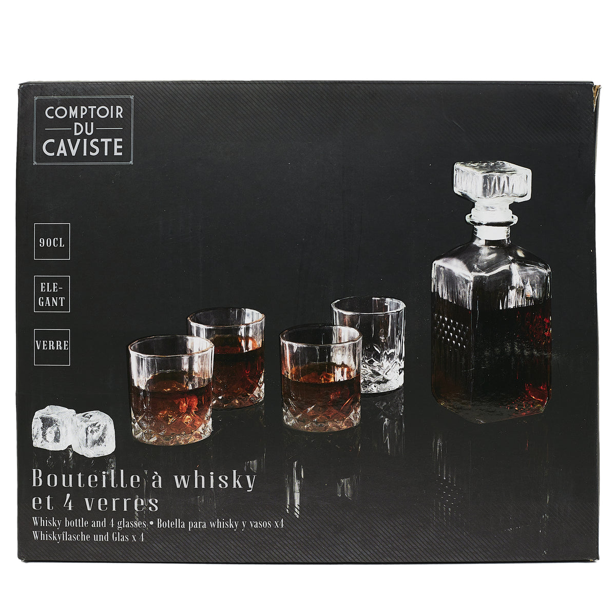 COFFRET CARAFE A WHISKY ET VERRE