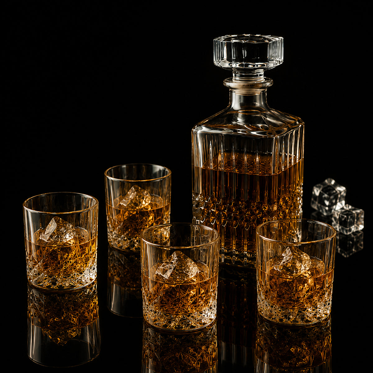 COFFRET CARAFE A WHISKY ET VERRE