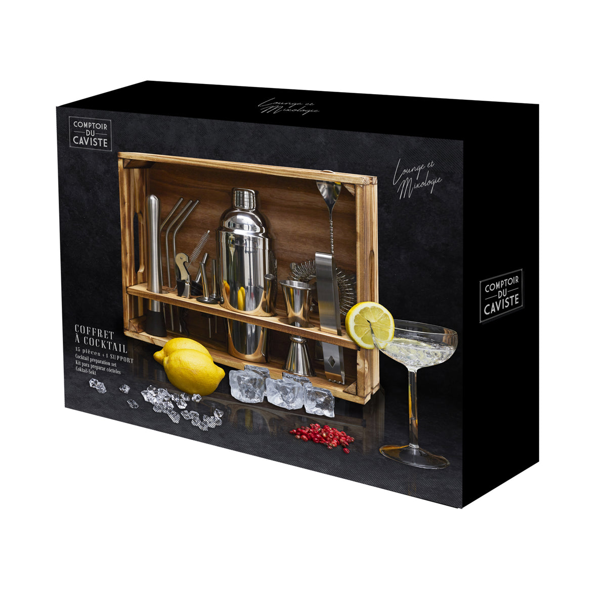 SET A COCKTAIL 16 ACCESSOIRES