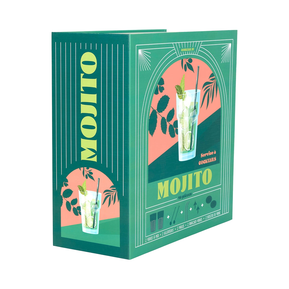 COFFRET COCKTAIL 10PCS MOJITO