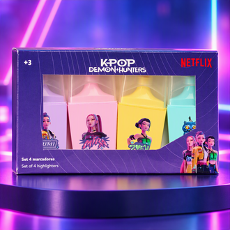 COFFRET DE 4 SURLIGNEURS KPOP DEMON HUNTERS