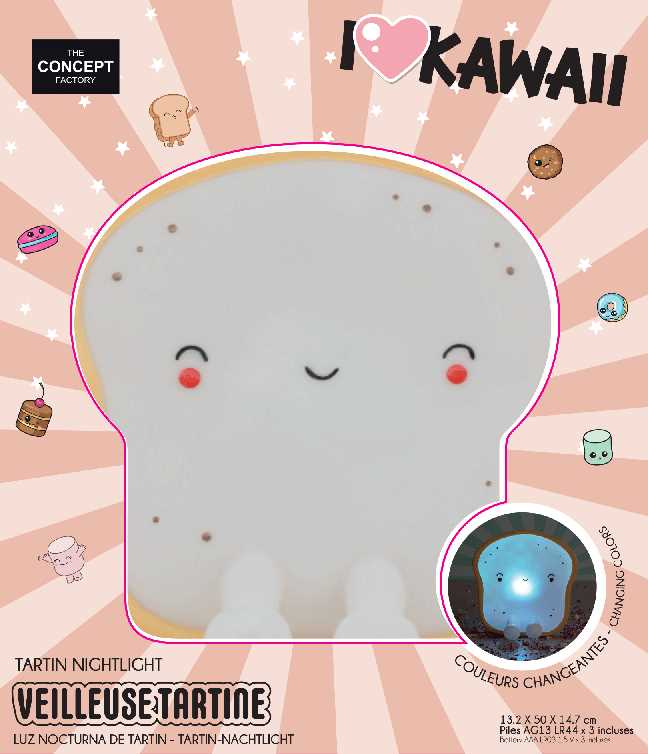 VEILLEUSE TARTINE KAWAII