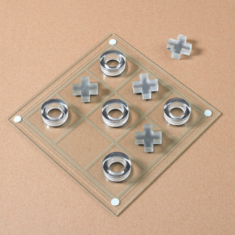 JEU DU TIC TAC TOE EN VERRE