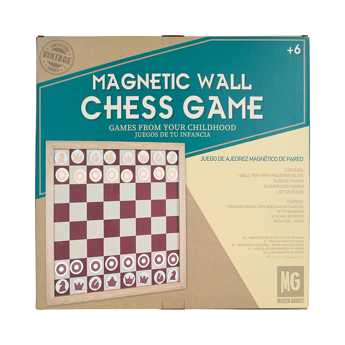 JEU D'ECHECS MURAL EN BOIS
