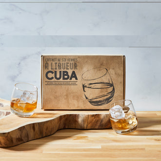COFFRET DE 6 VERRES CUBA